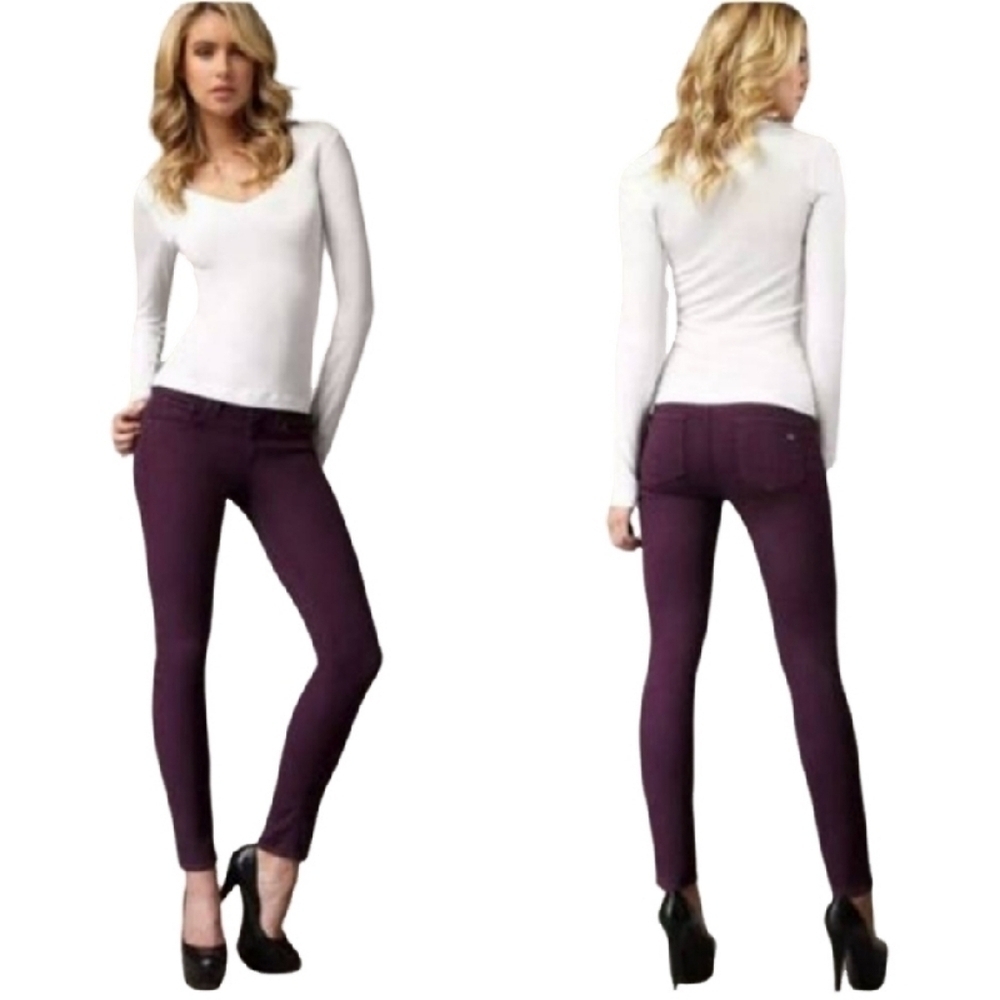 Rag & Bone Wine Purple Mid-Rise Skinny Jeans Sz 28